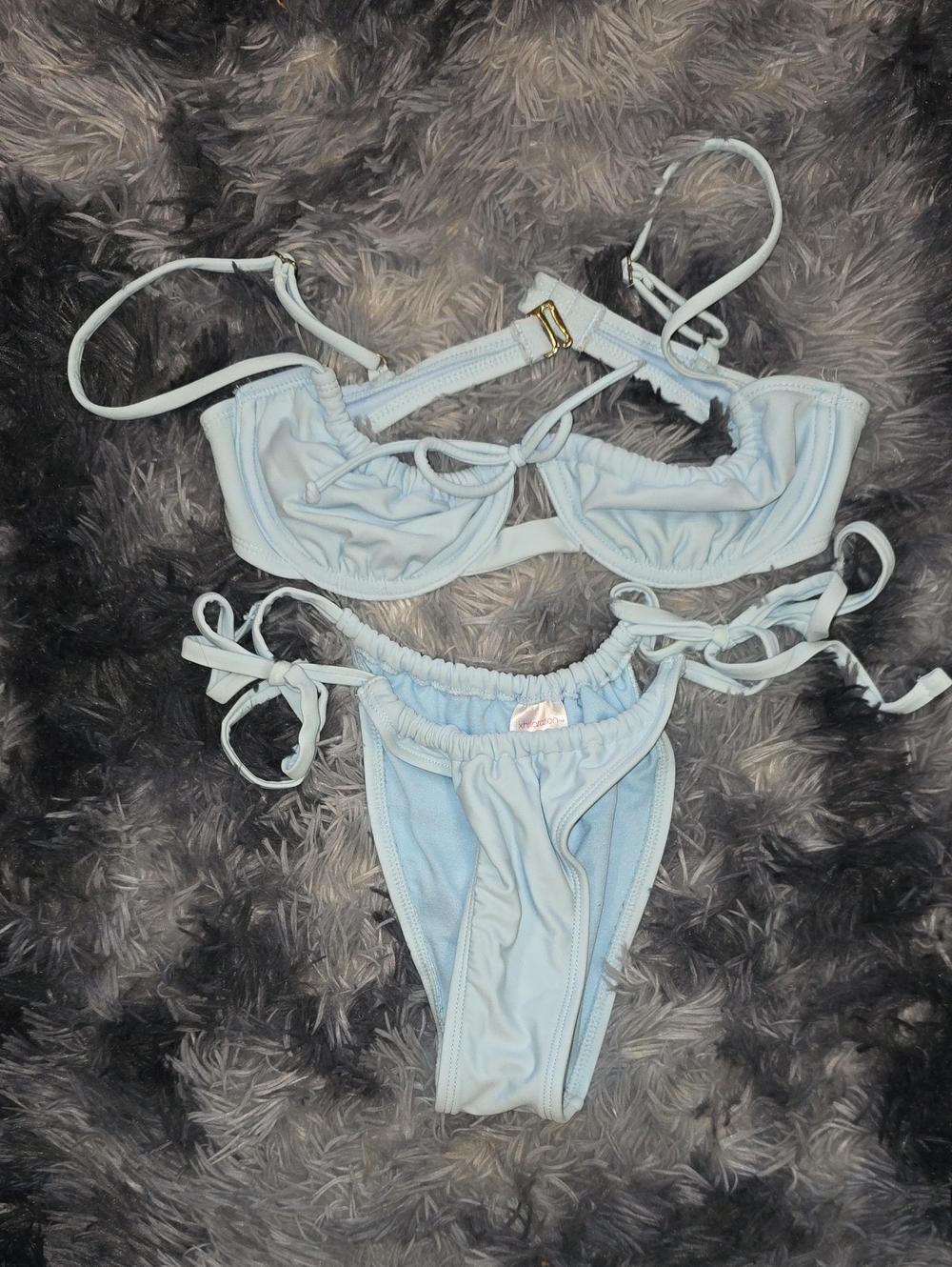 Xhilaration Pastel Blue Bikini Set